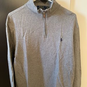Polo Ralph Lauren, Large, Grey, Quarter Zip Pullover